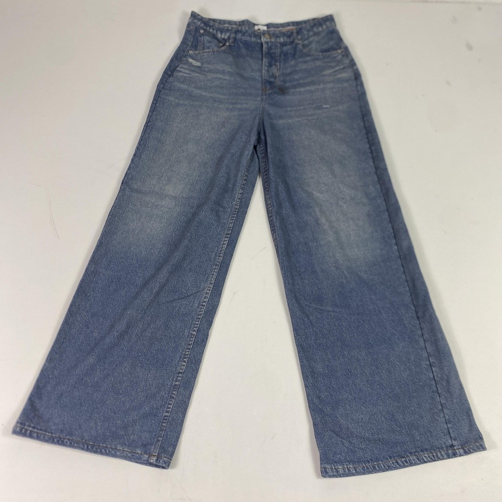 Ecru‎ Jeans Womens 8 Blue High Rise Wide Leg Denim Pants Style 1439 Casual